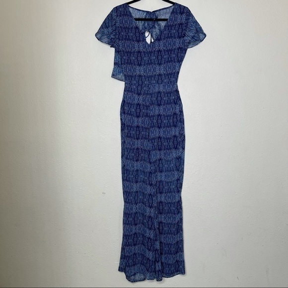 Volcom Midnight Blue Hijack Love Ruffle Jumpsuit - Picture 3 of 11